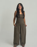 Olive Balloon Jumpsuit
