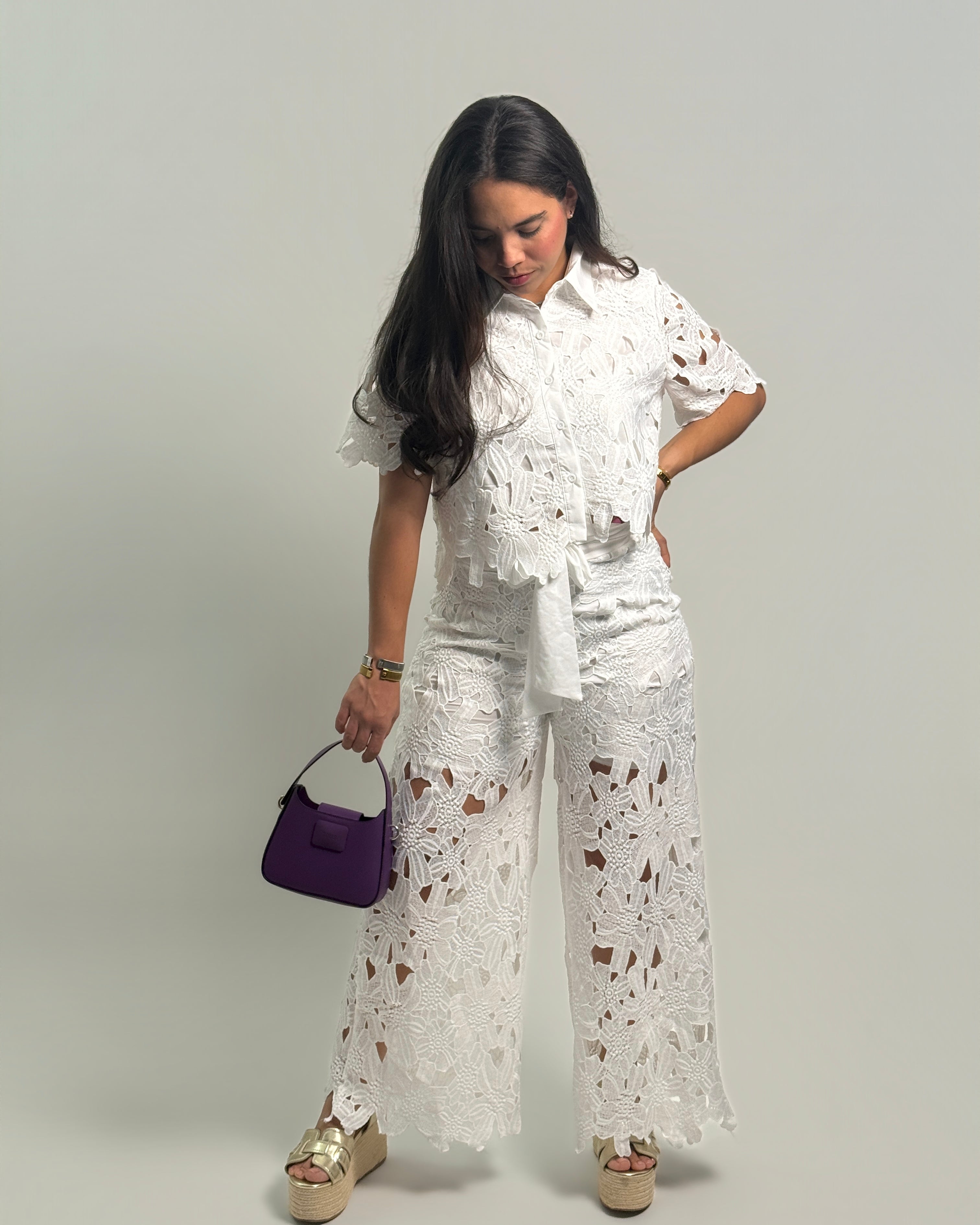 Floral white set