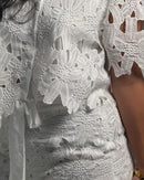 Floral white set