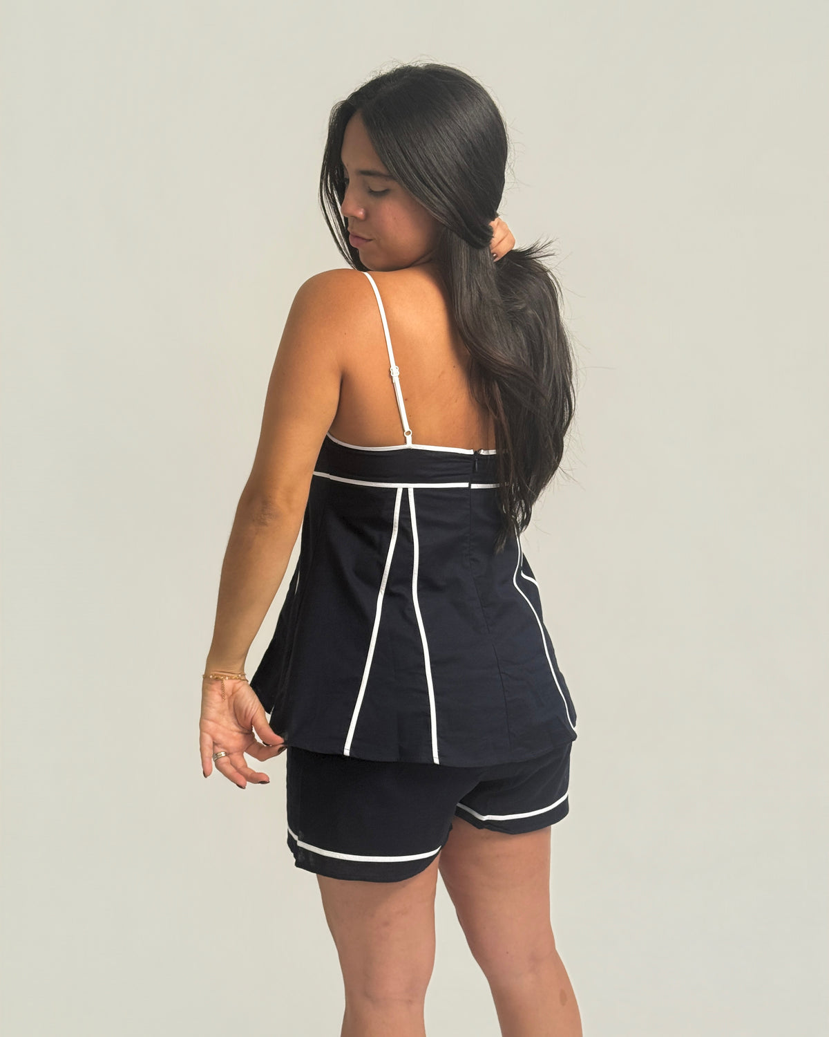 Navy and white  set