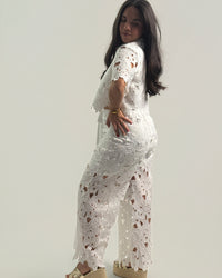 Floral white set