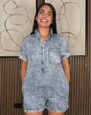 Denim romper